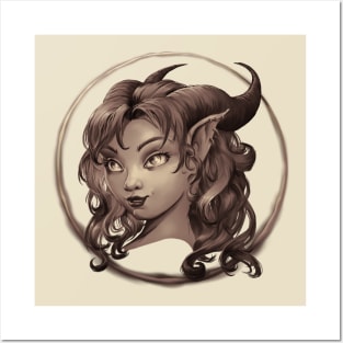 Tiefling Girl Posters and Art